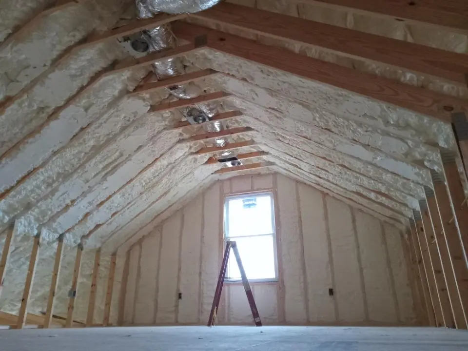 Spray foam roofing application for Crawl Space Insulation project in Jasmine Estates